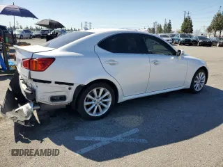 2009 Lexus IS 250 with VIN JTHBK262895104290, listed as a Copart auction lot 49841085 with 127,417 mi miles and Salvage Title. Bid and sale history available at DreamBid. Image 3.