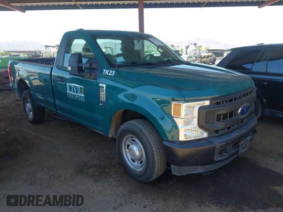 2021 Ford F-250 XL with VIN 1FTBF2A67MEC63116, listed as a IAAI auction lot 42512906 with Not provided miles and . Bid and sale history available at DreamBid. Image 1.