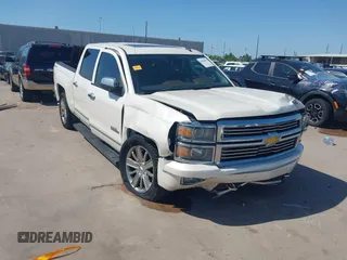 2014 Chevrolet Silverado 1500 High Country with VIN 3GCUKTEC4EG409072, listed as a IAAI auction lot 41986843 with 124,058 mi miles. Bid and sale history available at carsss.com. Image 1.