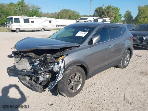 2018 Hyundai Santa Fe Sport 2.4L with VIN 5NMZTDLB4JH095215, listed as a IAAI auction lot 41802286 with 55,193 mi miles. Bid and sale history available at carsss.com. Image 17.