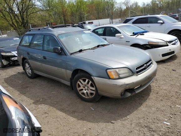 2001 Subaru Legacy Wagon Outback w/RL Equip with VIN 4S3BH675717664651, listed as a Copart auction lot 53679995 with 272,048 mi miles and Salvage Title. Bid and sale history available at carsss.com. Image 4.