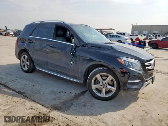 2018 Mercedes-Benz GLE 350 with VIN 4JGDA5HB6JB065910, listed as a Copart auction lot 57254925 with 59,584 mi miles and Salvage title. Bid and sale history available at DreamBid. Image 4.