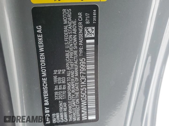2019 MINI Convertible Cooper z VIN WMWWG5C51K3F79995, wystawiony jako Copart lot #48365685 z przebiegiem 74 357 mil mil oraz Szkoda całkowita • Salvage title. Historia ofert i sprzedaży dostępna na DreamBid. Obrazek 13.