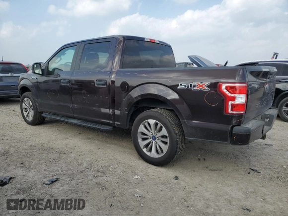 2018 Ford F-150 XL with VIN 1FTEW1CP2JKF67447, listed as a Copart auction lot 49094525 with 159,975 mi miles and Salvage Title. Bid and sale history available at carsss.com. Image 2.
