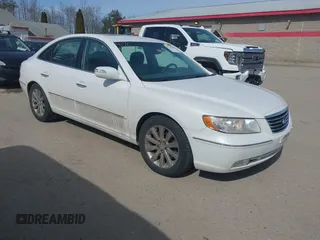 2009 Hyundai Azera Limited with VIN KMHFC46F99A368183, listed as a IAAI auction lot 41769940 with 144,339 mi miles and . Bid and sale history available at DreamBid. Image 1.