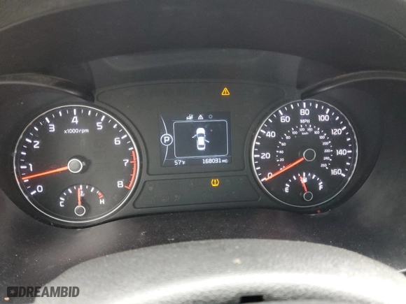 2017 Kia Optima LX with VIN 5XXGT4L37HG124988, listed as a Copart auction lot 79887794 with 168,031 mi miles and Salvage Title. Bid and sale history available at carsss.com. Image 9.
