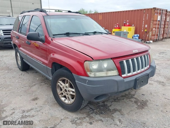 2004 Jeep Grand Cherokee Laredo with VIN 1J4GX48S14C259215, listed as a IAAI auction lot 41906121 with 142,668 mi miles. Bid and sale history available at carsss.com. Image 1.