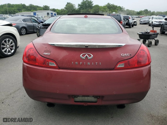 2014 Infiniti Q60 Coupe with VIN JN1CV6EL4EM130760, listed as a Copart auction lot 63277914 with NaN miles and Salvage Title. Bid and sale history available at carsss.com. Image 6.