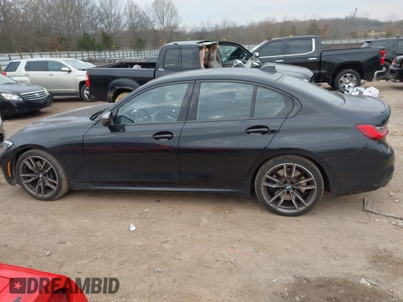 2020 BMW 3 Series M340i with VIN WBA5U7C02LAF54184, listed as a IAAI auction lot 41490697 with 57,363 mi miles. Bid and sale history available at carsss.com. Image 14.