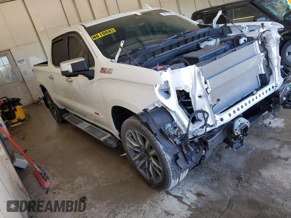 2024 Chevrolet Silverado 1500 LTZ with VIN 1GCUDGEL6RZ204568, listed as a Copart auction lot 48775205 with 10,633 mi miles and Salvage Title. Bid and sale history available at DreamBid. Image 4.