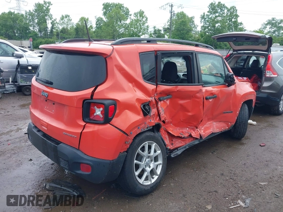2020 Jeep Renegade Sport z VIN ZACNJAAB0LPL08984, wystawiony jako IAAI lot #42264734 z przebiegiem 55 562 mil mil oraz . Historia ofert i sprzedaży dostępna na DreamBid. Obrazek 4.
