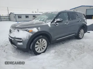 2021 Ford Explorer Limited with VIN 1FM5K8FW8MNA11701, listed as a Copart auction lot 43829775 with 64,278 mi miles and Salvage Title. Bid and sale history available at carsss.com. Image 1.