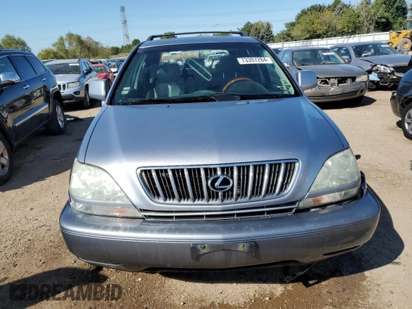 2002 Lexus RX 300 with VIN JTJHF10UX20277815, listed as a Copart auction lot 73397284 with 214,627 mi miles and Salvage Title. Bid and sale history available at carsss.com. Image 5.