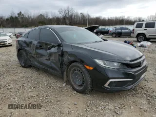 2020 Honda Civic LX with VIN 19XFC2F68LE004429, listed as a Copart auction lot 87172554 with 75,513 mi miles and Salvage Title. Bid and sale history available at DreamBid. Image 4.