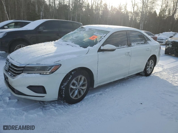 2020 Volkswagen Passat 2.0T S with VIN 1VWAA7A34LC002725, listed as a Copart auction lot 89386975 with 0 mi miles and Salvage Title. Bid and sale history available at carsss.com. Image 1.