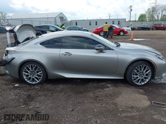2019 Lexus RC with VIN JTHS85BC3K5005168, listed as a IAAI auction lot 42052239 with 58,976 mi miles. Bid and sale history available at carsss.com. Image 14.