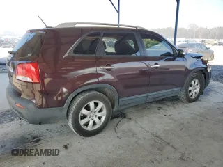 2013 Kia Sorento LX with VIN 5XYKT4A25DG389418, listed as a Copart auction lot 46418645 with 150,584 mi miles and Salvage Title. Bid and sale history available at carsss.com. Image 3.