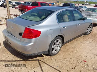 2004 Infiniti G35 w/Leather with VIN JNKCV51E24M614390, listed as a IAAI auction lot 42016569 with 229,477 mi miles and . Bid and sale history available at DreamBid. Image 4.