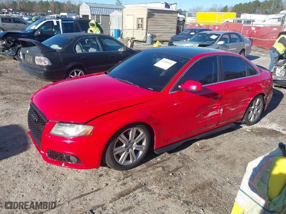 2010 Audi A4 2.0T Premium Plus with VIN WAUFFAFL1AN038872, listed as a IAAI auction lot 41295934 with 220,981 mi miles. Bid and sale history available at carsss.com. Image 2.