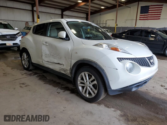 2014 Nissan Juke SV with VIN JN8AF5MV7ET482014, listed as a Copart auction lot 58191945 with Not provided miles and Salvage title. Bid and sale history available at DreamBid. Image 4.