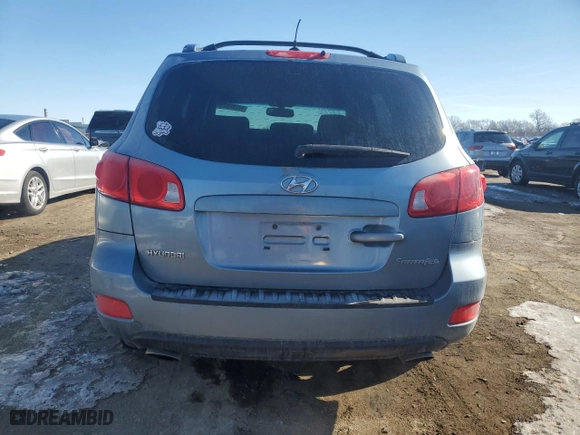 2009 Hyundai Santa Fe SE with VIN 5NMSH13E49H238428, listed as a Copart auction lot 88293925 with 195,173 mi miles and Salvage Title. Bid and sale history available at carsss.com. Image 6.