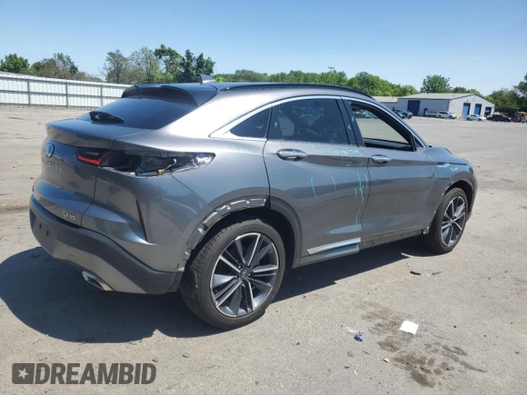 2024 Infiniti QX55 Luxe с VIN 3PCAJ5JR7RF110506, выставлен на аукционе Copart как лот 58578335 с пробегом 4 380 миль миль и Списание • Salvage title. История ставок и продаж доступна на DreamBid. Изображение 3.