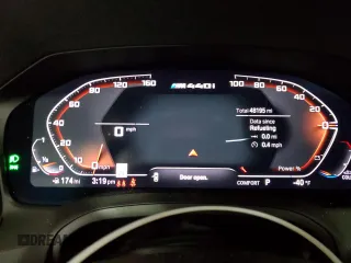 2021 BMW 4 Series M440i xDrive with VIN WBA13AR02MCF24680, listed as a Copart auction lot 43516895 with 48,195 mi miles and Salvage Title. Bid and sale history available at DreamBid. Image 9.