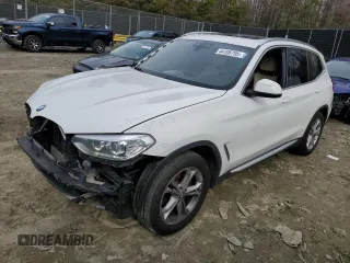 2020 BMW X3 sDrive30i with VIN 5UXTY3C03LLU72584, listed as a Copart auction lot 44106795 with 77,594 mi miles and Salvage Title. Bid and sale history available at carsss.com. Image 1.