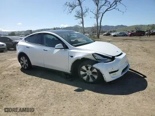2021 Tesla Model Y Long Range with VIN 5YJYGDEEXMF274095, listed as a Copart auction lot 48434945 with 48,902 mi miles and Salvage Title. Bid and sale history available at carsss.com. Image 10.