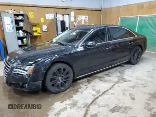 2014 Audi A8 3.0L TDI with VIN WAURMAFDXEN003703, listed as a Copart auction lot 85613124 with 136,449 mi miles and Clean title. Bid and sale history available at DreamBid. Image 1.