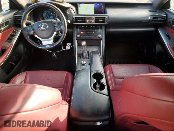 2017 Lexus IS with VIN JTHCM1D22H5024316, listed as a Copart auction lot 43528395 with 0 mi miles and Salvage Title. Bid and sale history available at carsss.com. Image 8.