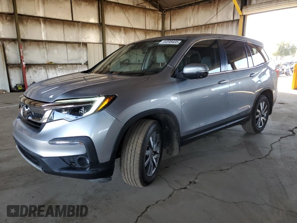 2020 Honda Pilot EX-L with VIN 5FNYF5H50LB002156, listed as a Copart auction lot 44598405 with 68,874 mi miles and Salvage Title. Bid and sale history available at carsss.com. Image 1.