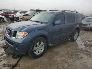 2005 Nissan Pathfinder LE with VIN 5N1AR18U25C791513, listed as a Copart auction lot 85819304 with 166,158 mi miles and Salvage Title. Bid and sale history available at carsss.com. Image 1.