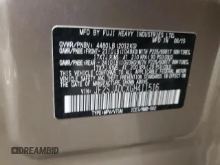 2016 Subaru Forester 2.5i Premium with VIN JF2SJADCXGH411516, listed as a Copart auction lot 52323895 with 78,182 mi miles and Non Repairable. Bid and sale history available at carsss.com. Image 13.