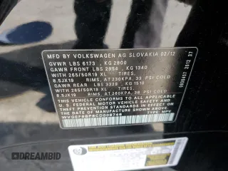 2012 Volkswagen Touareg Sport z VIN WVGEF9BP8CD008746, wystawiony jako Copart lot #45638945 z przebiegiem 138 945 mil mil oraz Szkoda całkowita • Salvage title. Historia ofert i sprzedaży dostępna na DreamBid. Obrazek 13.