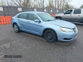 2014 Chrysler 200 LX with VIN 1C3CCBAB1EN205387, listed as a IAAI auction lot 41963185 with 136,782 mi miles. Bid and sale history available at carsss.com. Image 1.