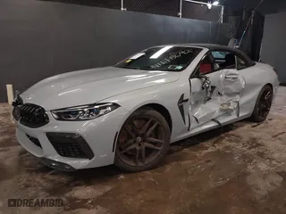 2023 BMW M8 Competition with VIN WBSDZ0C02PCM75573, listed as a IAAI auction lot 41618692 with 8,292 mi miles. Bid and sale history available at carsss.com. Image 19.