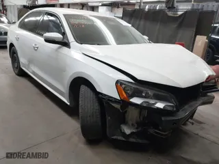 2015 Volkswagen Passat 1.8T S with VIN 1VWAT7A34FC077018, listed as a IAAI auction lot 41205102 with 1 mi miles. Bid and sale history available at carsss.com. Image 1.