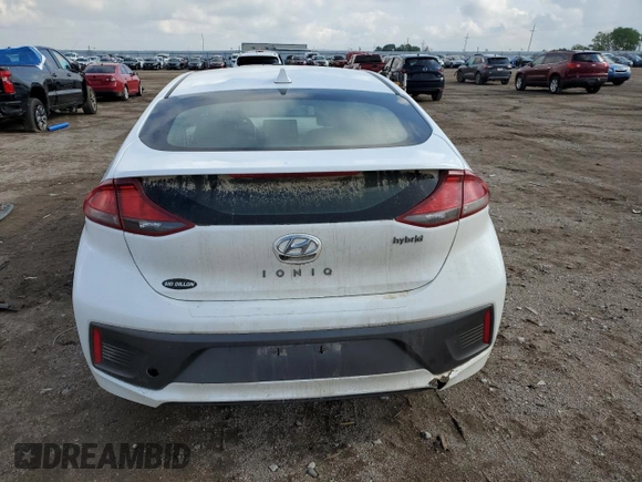 2020 Hyundai Ioniq SE with VIN KMHC75LC0LU186434, listed as a Copart auction lot 58251755 with 131,785 mi miles and Salvage title. Bid and sale history available at DreamBid. Image 6.