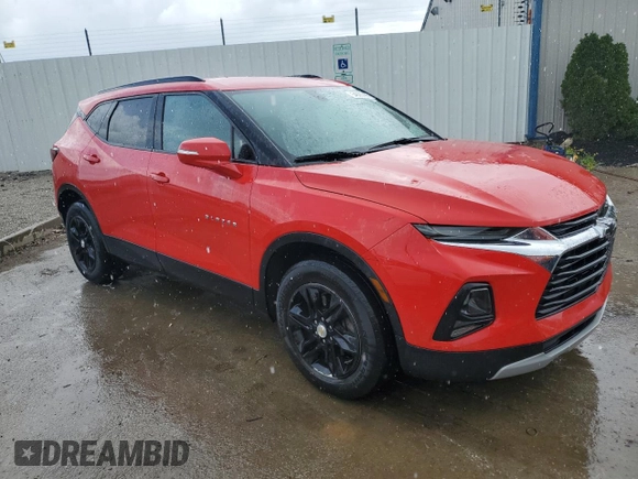 2020 Chevrolet Blazer LT z VIN 3GNKBCRS3LS673457, wystawiony jako Copart lot #54563295 z przebiegiem 57 071 mil mil oraz Nie do naprawy • Non repairable. Historia ofert i sprzedaży dostępna na DreamBid. Obrazek 4.