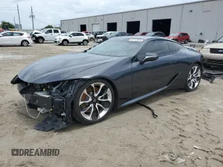 2021 Lexus LC with VIN JTHBP5AY7MA100522, listed as a Copart auction lot 62112054 with 24,094 mi miles and Non Repairable. Bid and sale history available at carsss.com. Image 1.