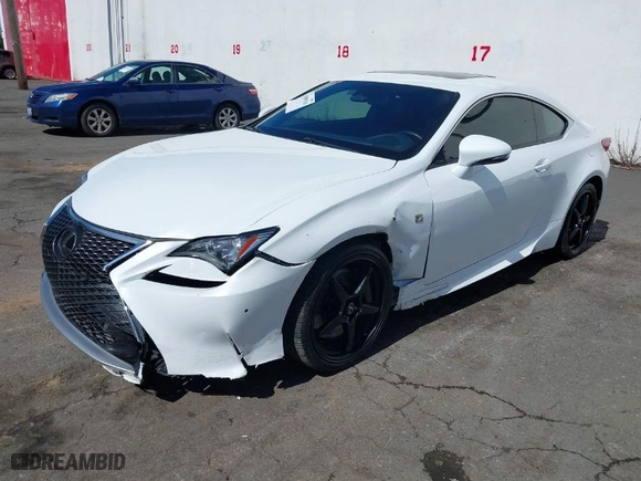 2018 Lexus RC with VIN JTHHZ5BC6J5018471, listed as a IAAI auction lot 41890316 with 49,918 mi miles. Bid and sale history available at carsss.com. Image 2.