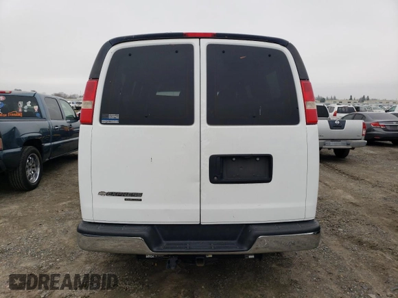 2012 Chevrolet Express Passenger 1LT with VIN 1GAZGYFG8C1174282, listed as a Copart auction lot 86012024 with 170,680 mi miles and Salvage title. Bid and sale history available at DreamBid. Image 6.