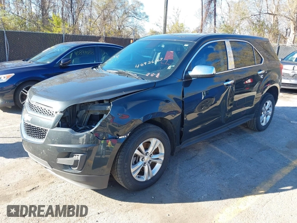 2014 Chevrolet Equinox LS with VIN 2GNFLEEK5E6261476, listed as a IAAI auction lot 40926113 with 127,454 mi miles and . Bid and sale history available at DreamBid. Image 2.