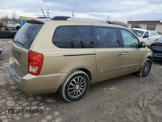 2011 Kia Sedona EX with VIN KNDMH4C74B6374931, listed as a Copart auction lot 46694665 with 219,763 mi miles and Salvage Title. Bid and sale history available at carsss.com. Image 3.