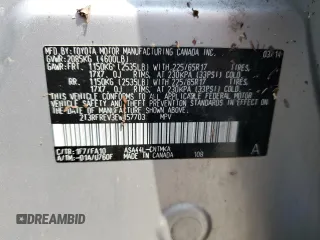 2014 Toyota RAV4 XLE with VIN 2T3RFREV3EW157703, listed as a Copart auction lot 68909594 with 69,305 mi miles and Salvage Title. Bid and sale history available at carsss.com. Image 13.