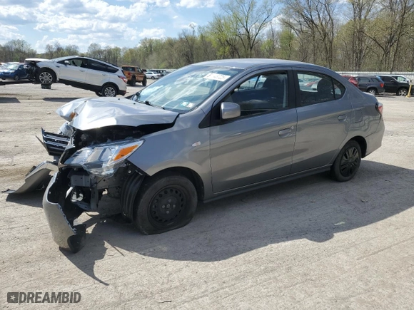 2022 Mitsubishi Mirage G4 ES with VIN ML32FUFJ8NHF02168, listed as a Copart auction lot 54548725 with 83,205 mi miles and Salvage Title. Bid and sale history available at carsss.com. Image 1.