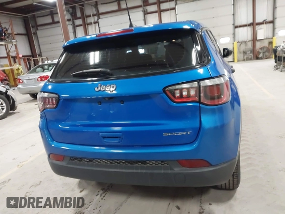 2019 Jeep Compass Sport with VIN 3C4NJCAB6KT649781, listed as a IAAI auction lot 41908611 with 117,479 mi miles and . Bid and sale history available at DreamBid. Image 16.