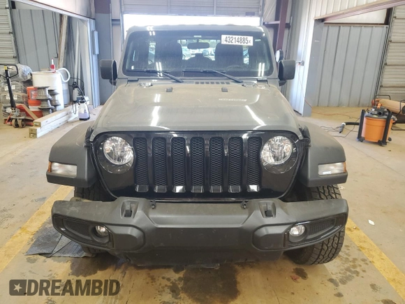 2021 Jeep Wrangler Unlimited Willys with VIN 1C4HJXDM2MW584118, listed as a Copart auction lot 43214885 with 67,955 mi miles and Salvage title. Bid and sale history available at DreamBid. Image 5.