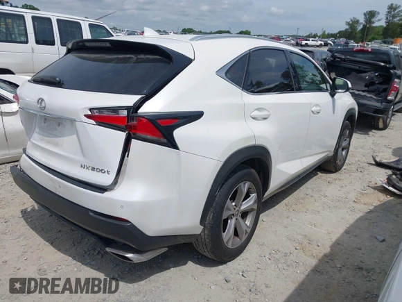 2017 Lexus NX 200t with VIN JTJYARBZXH2072658, listed as a IAAI auction lot 42220365 with 238,425 mi miles and . Bid and sale history available at DreamBid. Image 4.